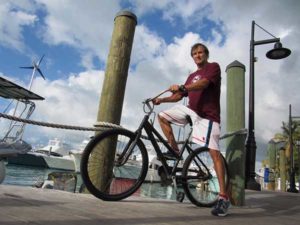 Dan Tito Davis Riding Bike