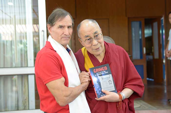 Dan "Tito" Davis meets His Holiness the Dalai Lama, Dharamsala, India