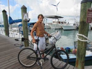 Dan Tito Davis Marina Key West on Bicycle