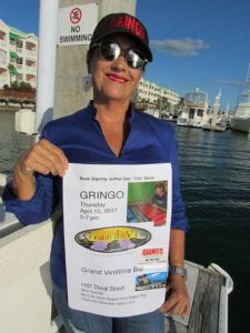 Celia: GRINGO, book signing poster Grand Vin, Key West, Florida.