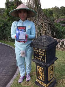 Bali, Indonesia, caddy loves Gringo!